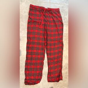 LOVE by Gap Red Plaid Flannel Pajama Pants | M